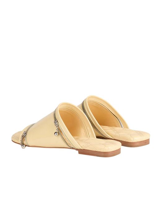 Burberry Natural Ssimple Leather Slippers