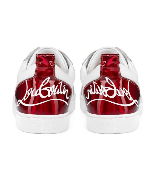 Christian Louboutin White Fun Louise Junior Low-Top Sneakers