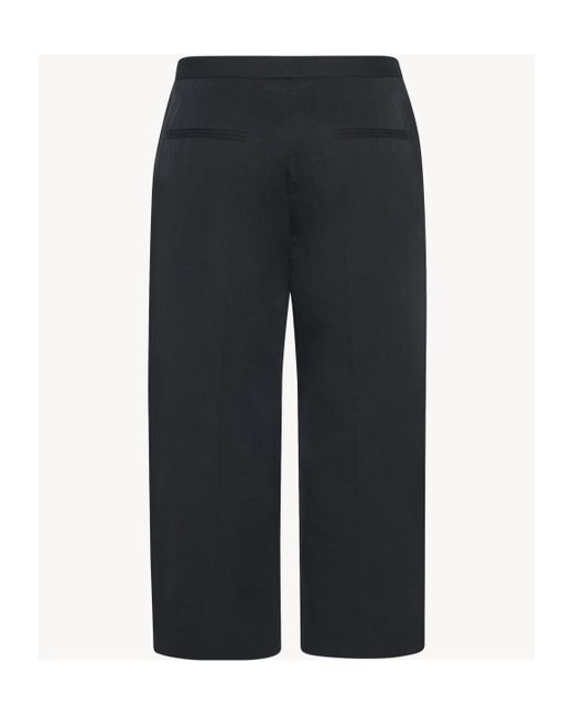 The Row Black Sayge Cotton Track Pants
