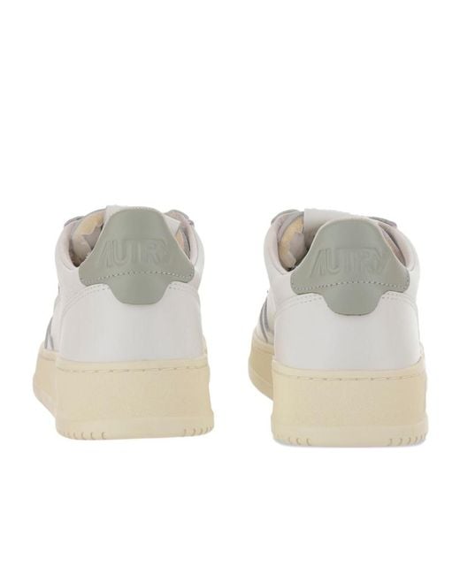 Autry White Medalist Low Sneakers for men