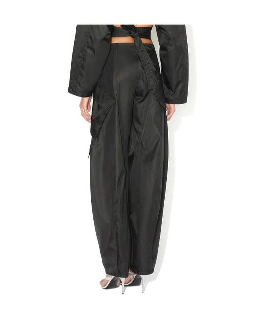 Alaïa Blue Alaïa Wide-Leg Cargo Pants