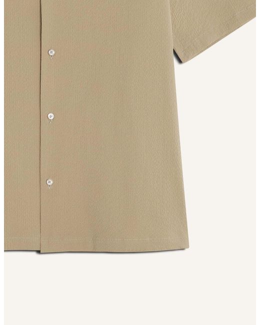 Maison Kitsuné Natural Short Sleeve Shirt for men