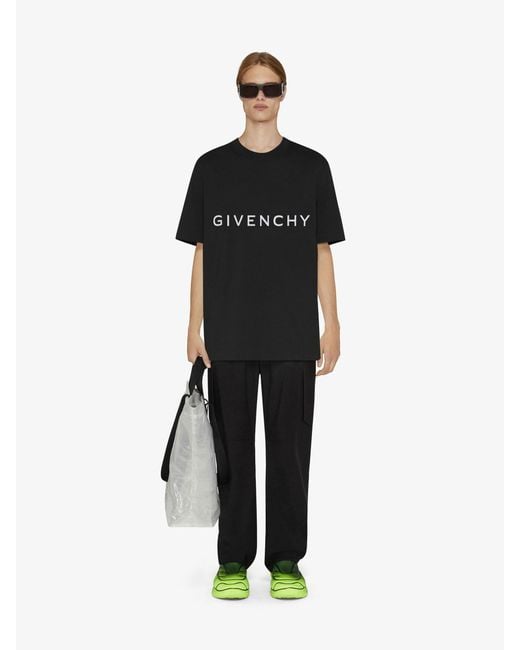 Givenchy Black Archetype Oversized T-Shirt for men