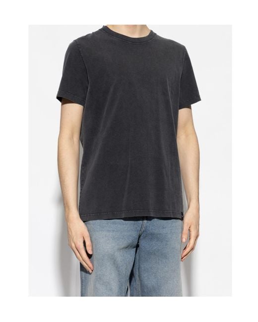 Courreges Black Short-Sleeved T-Shirt for men