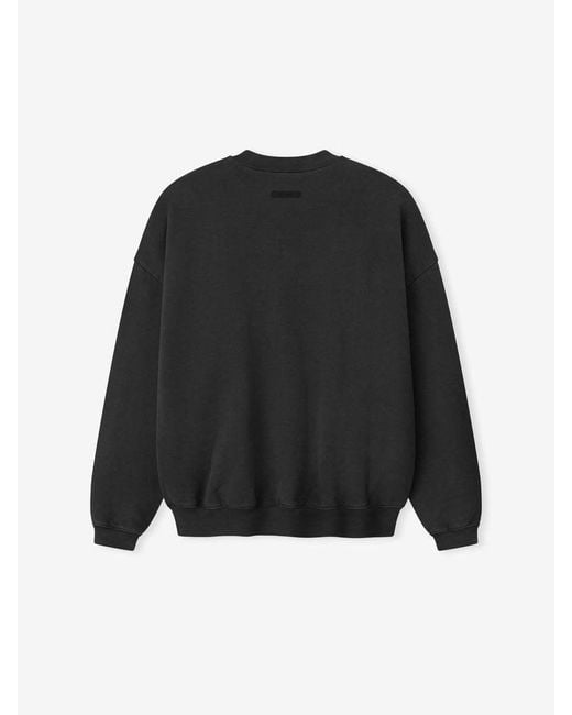 Fear Of God Black Essentials Campus 90S Crewneck Sweatshirt for men