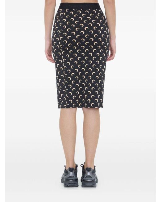 MARINE SERRE Black Skirt
