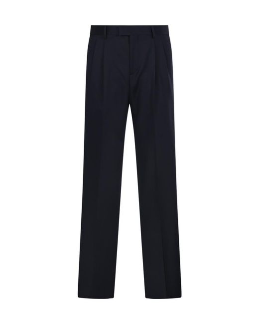 Lardini Blue Casual Trousers With Belt Loops for men