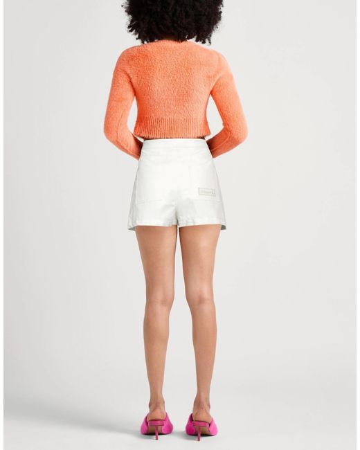 Marni White Minimalist Solid Color Shorts