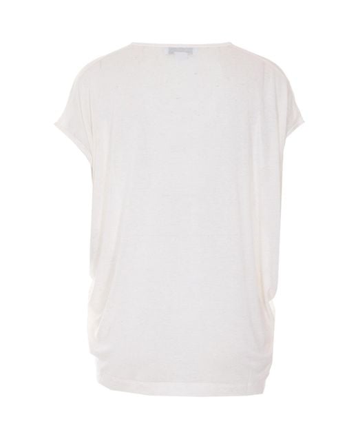 Stella McCartney White Graphic Printed Crewneck T-Shirt