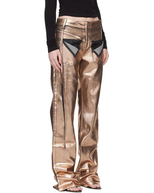 OTTOLINGER Natural Metallic-Panel Jeans
