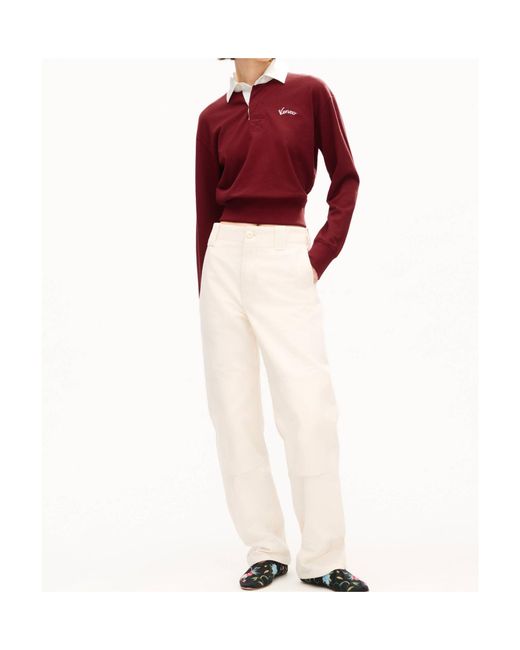 KENZO Varsity' Embroidered Long Sleeve Polo