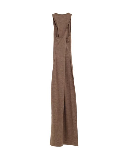 Loewe Brown Anagram Tank Dress
