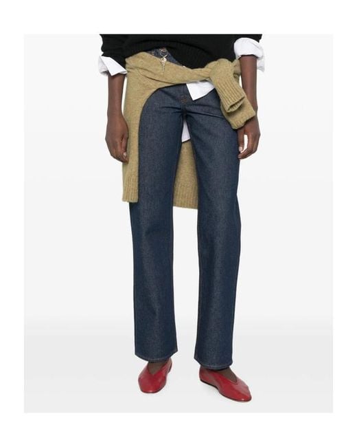 Carven Blue Belt-Loop Jeans