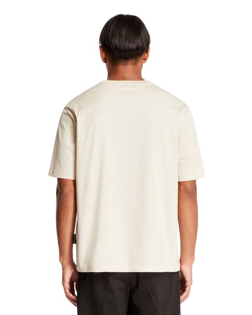 Palm Angels White Monogram Crewneck T-Shirt for men