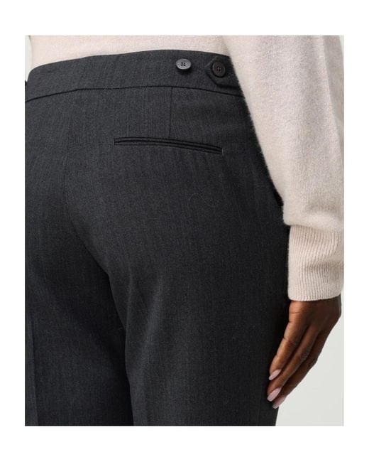 PT01 Black Andrea Slim-Fit Trousers
