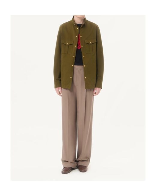 Valentino Green Long-Sleeved Casual Jacket for men