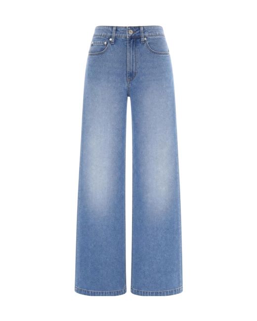 Guess Blue Bellagio Logo-Plaque Jeans