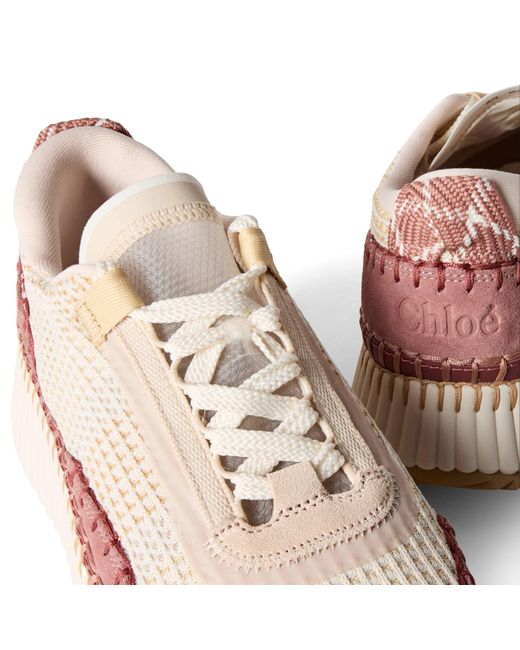 Chloé Pink Nama Sneasimple Sports Shoeskers
