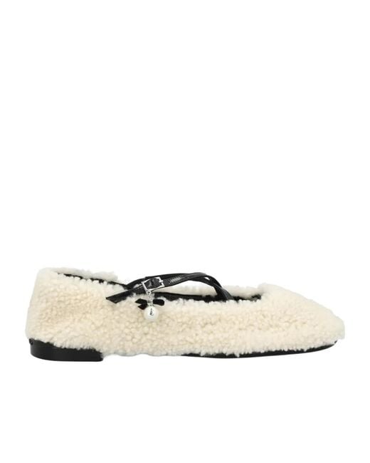 Jimmy Choo Natural Eleri Ballet Flats