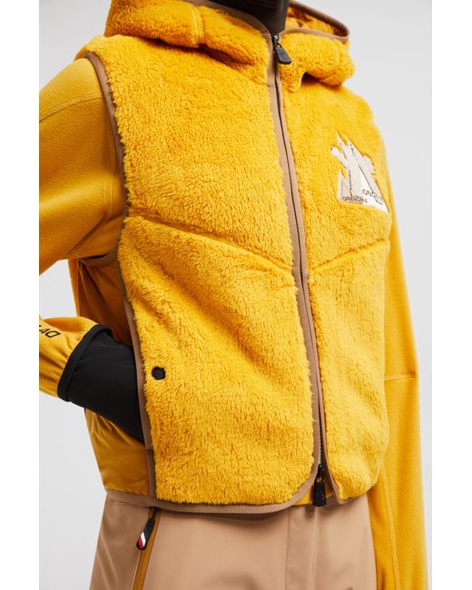 Moncler Yellow Fleece Gilet