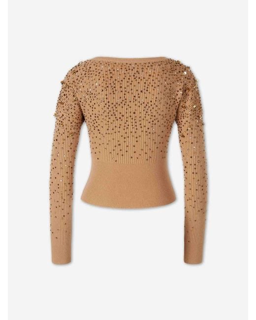 Max Mara Brown Long-Sleeved Knitwear