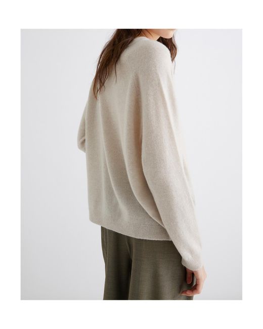 Marella White Pure Cashmere Sweater
