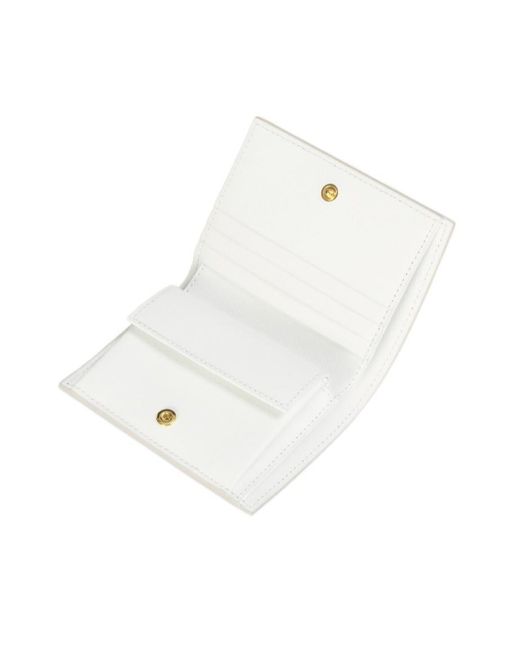 Marni White Saffiano Bi-Fold Wallet