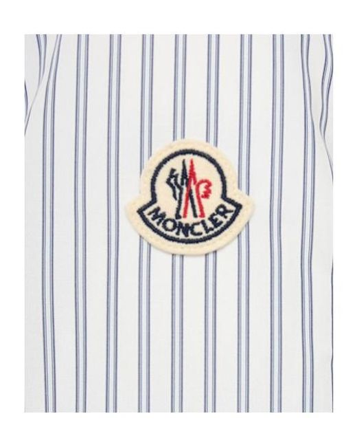 Moncler White Crescent Reversible Down Shirt Jacket for men