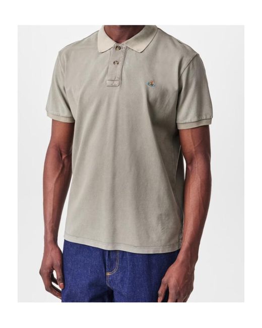 Vivienne Westwood Gray Faded Polo Shirt for men