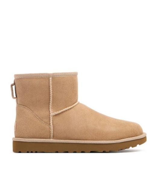 Ugg Natural Mini Classic Ii Shearling Boots