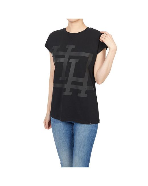 Herno Black Printed Graphic T-Shirt