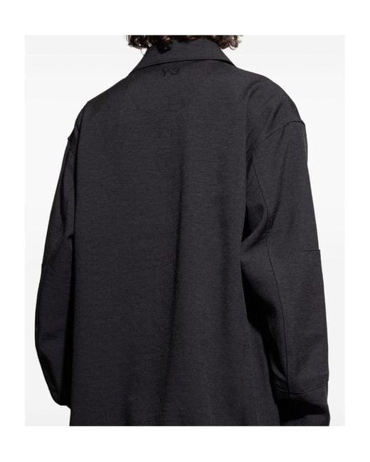 Y-3 Blue Drawstring Hem Jacket for men