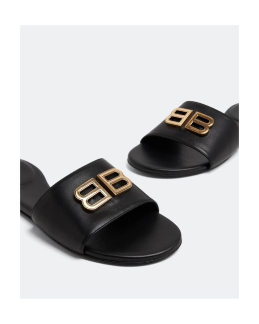 Balenciaga Black Groupie Open-Toe Sandals
