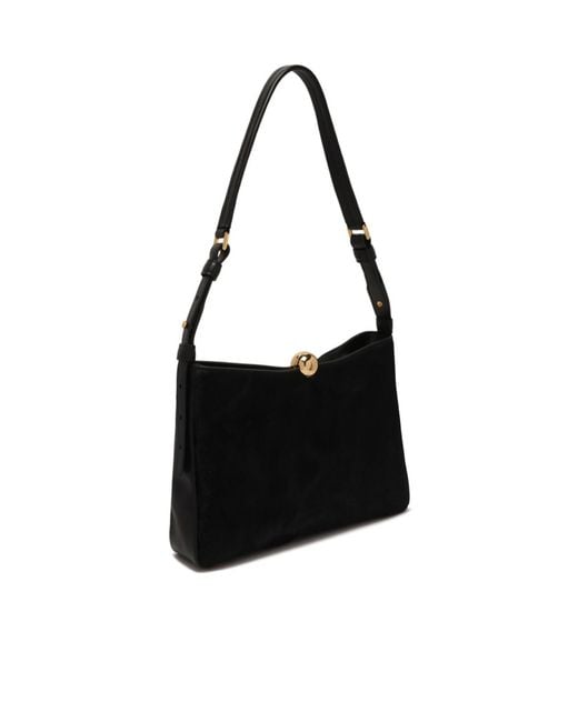 Furla Black Clasp Shoulder Bag