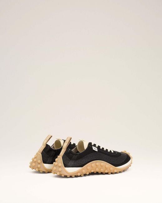 AMI Black Mesh Mirage Sneakers for men