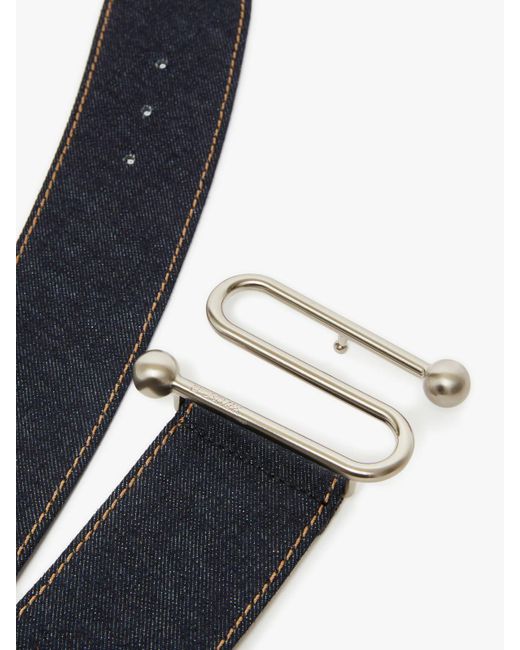 Sportmax Blue Denim Maxi Belt