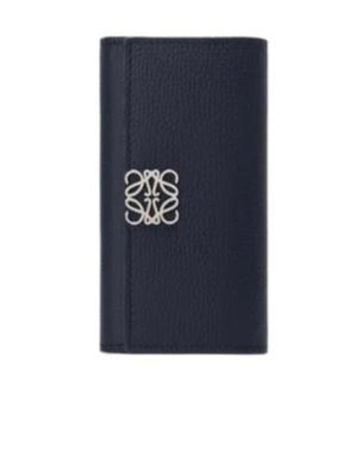 Loewe Blue Anagram Key Pouch
