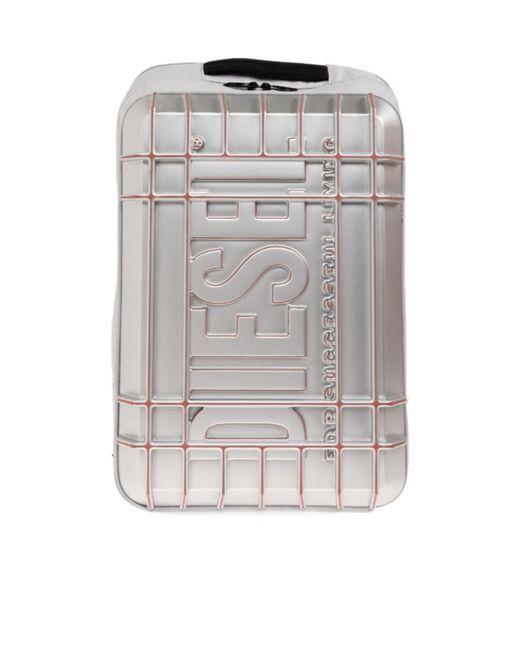 DIESEL Gray Strong Image Backpack for men