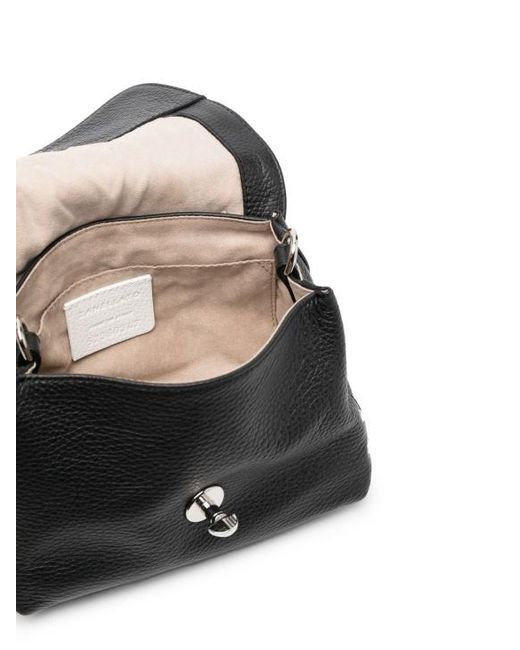 Zanellato Black Baby Postina Studded Shoulder Bag
