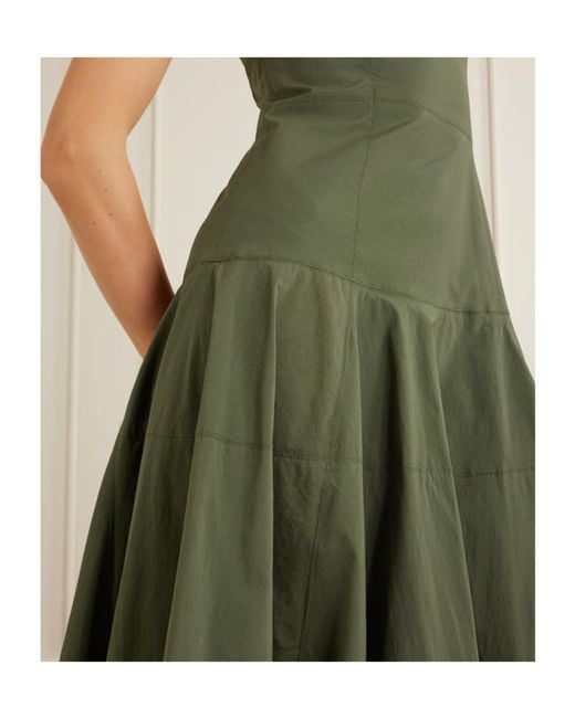Veronica Beard Green Ilona Midi Dress