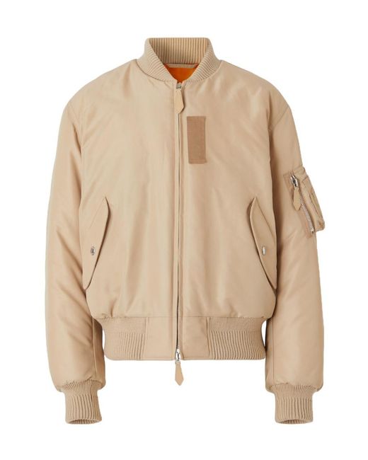 Burberry Natural Logo-Print Bomber Jacket for men