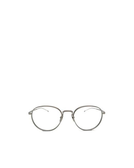 Thom Browne White Eyewear Pantos Frame Glasses for men
