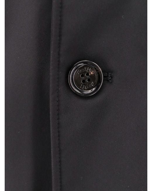 Moorer Gray Straight Hem Hooded Coat for men