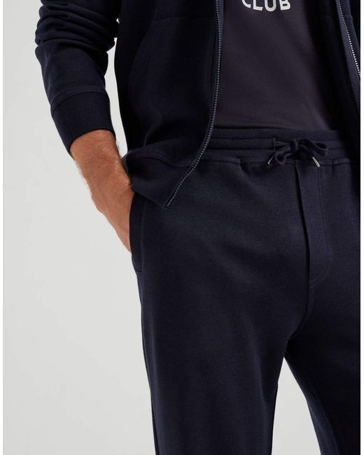 Brunello Cucinelli Blue Drawstring-Cuffed Track Pants for men