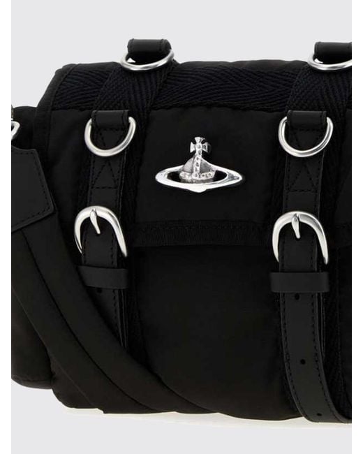 Vivienne Westwood Black Rocky Satchel Shoulder Bag
