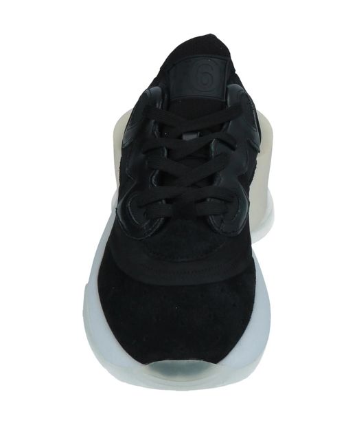 MM6 by Maison Margiela Black Minimalist Low-Top Casual Shoes