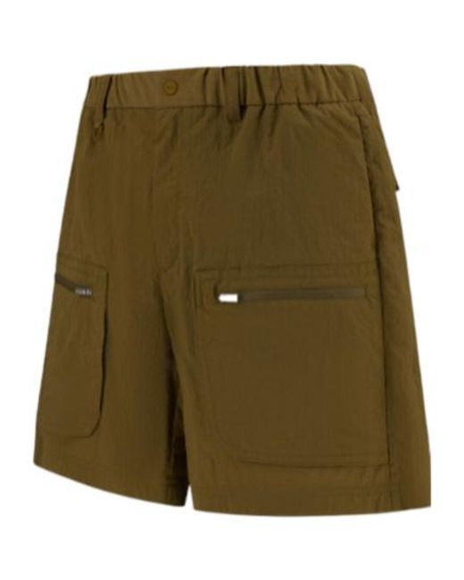 Herno Green Laminar Zip-Pocket Cargo Bermuda Shorts for men