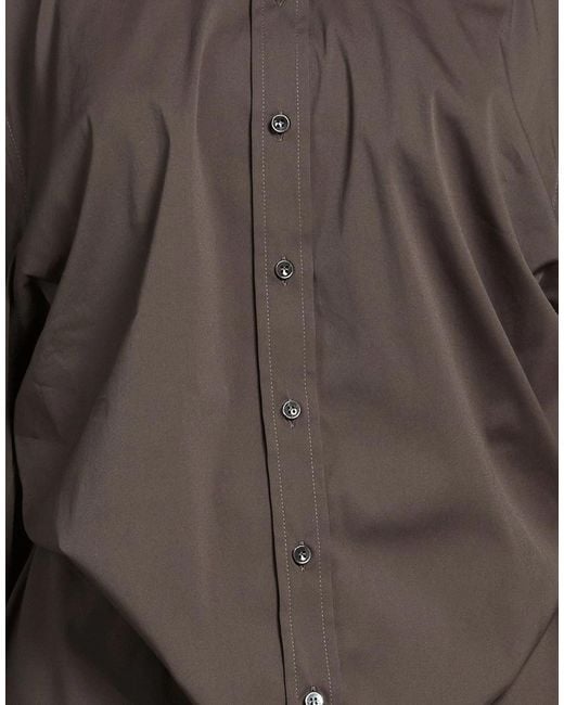 Brunello Cucinelli Brown Solid Colour Shirts