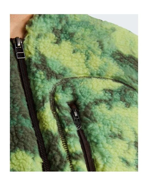 The North Face Green Extreme Pile 2 Printed Jacket W