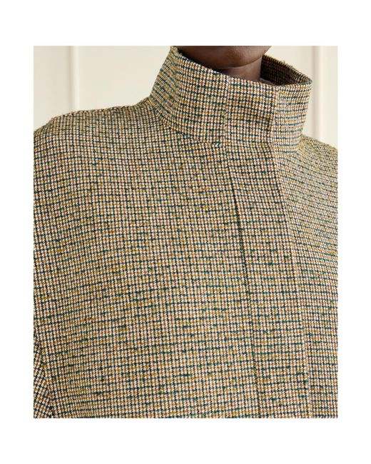 Dries Van Noten Brown Checked Bomber Jacket